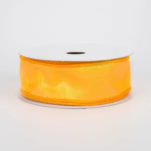 1.5" Iridescent Dupioni Ribbon: Orange (10 Yards)