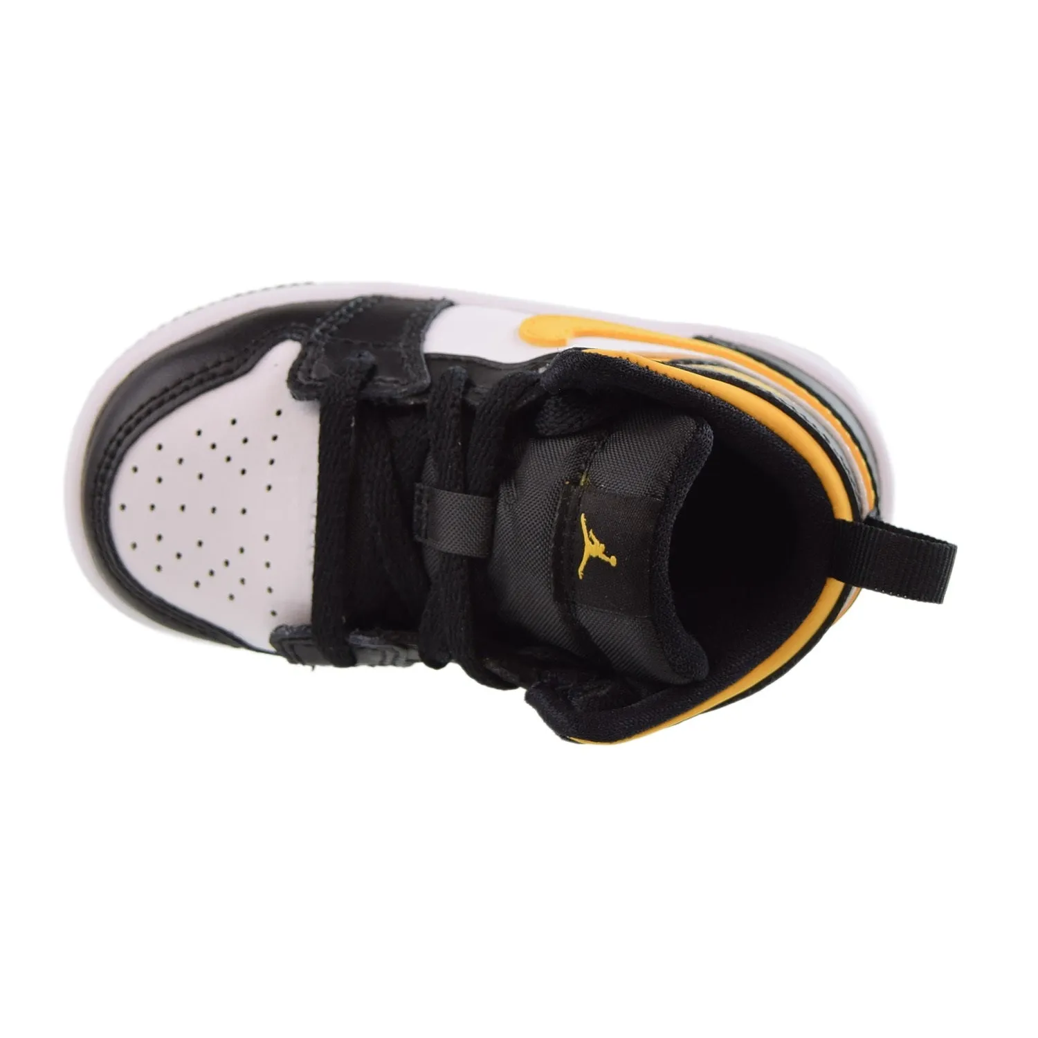 Air Jordan 1 Mid (TD) Toddlers Shoes Black-University Gold