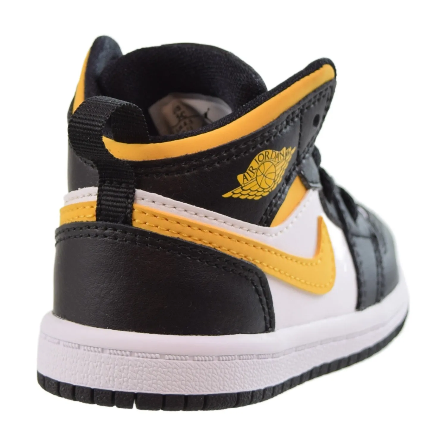 Air Jordan 1 Mid (TD) Toddlers Shoes Black-University Gold