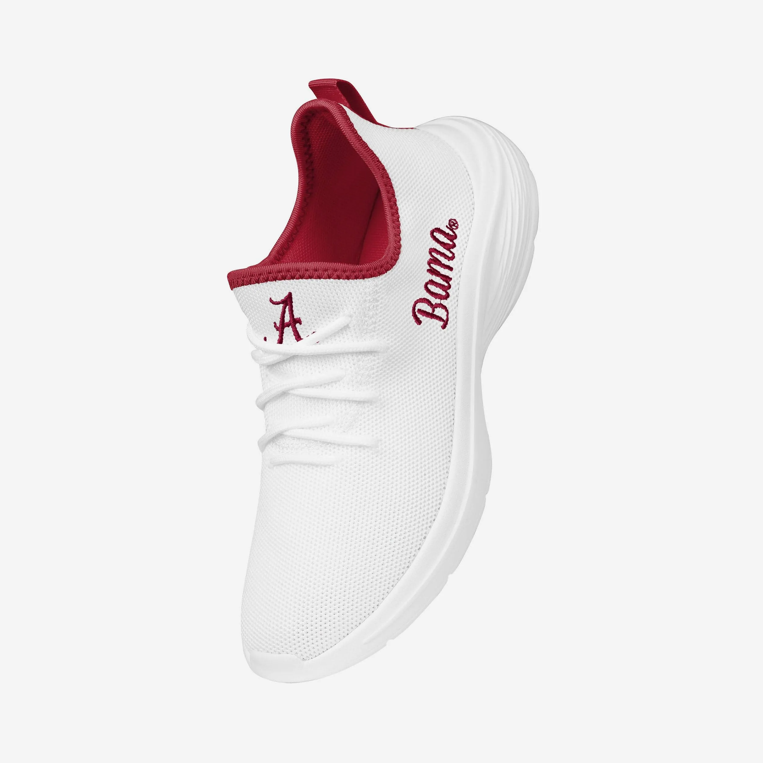 Alabama Crimson Tide Womens Midsole White Sneaker