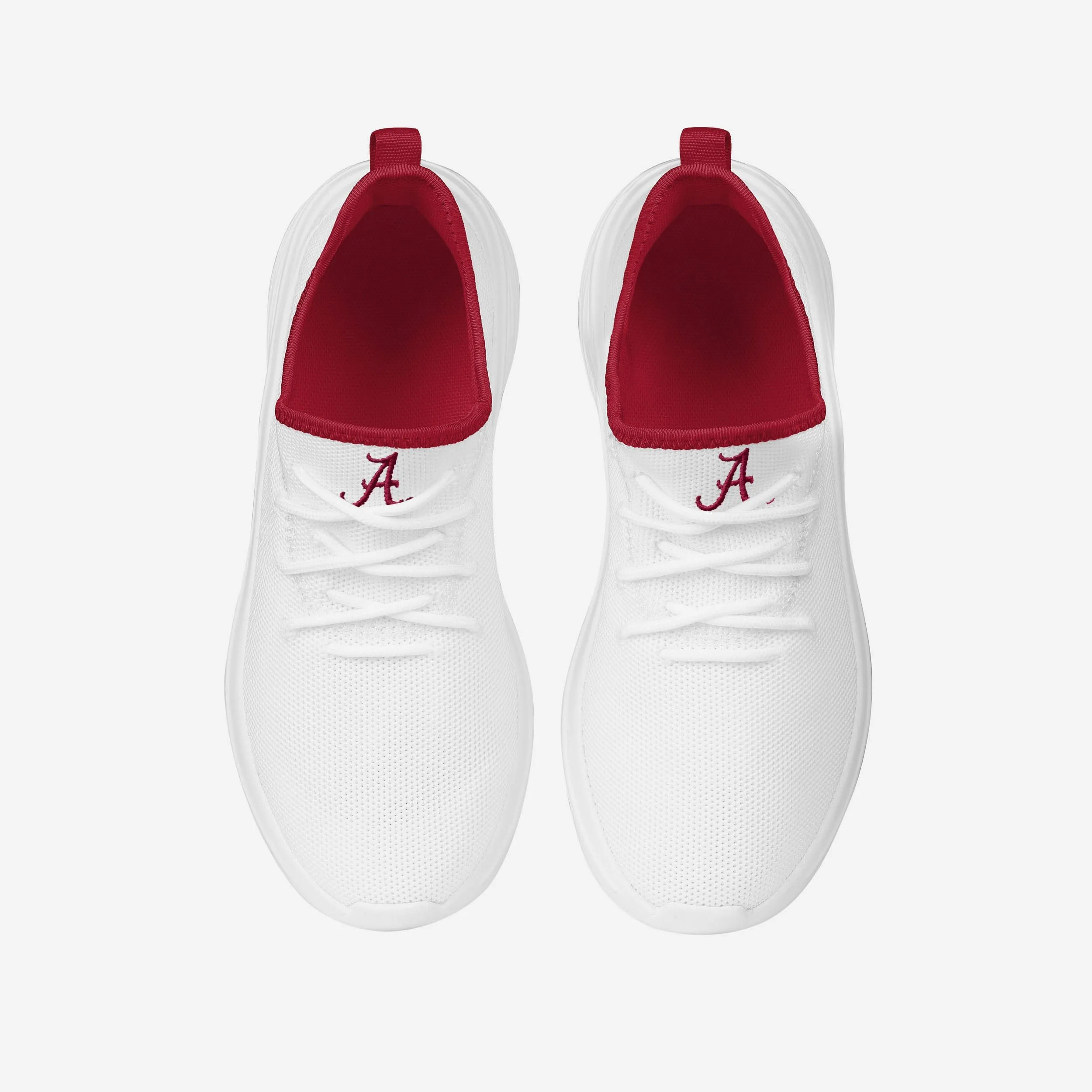 Alabama Crimson Tide Womens Midsole White Sneaker
