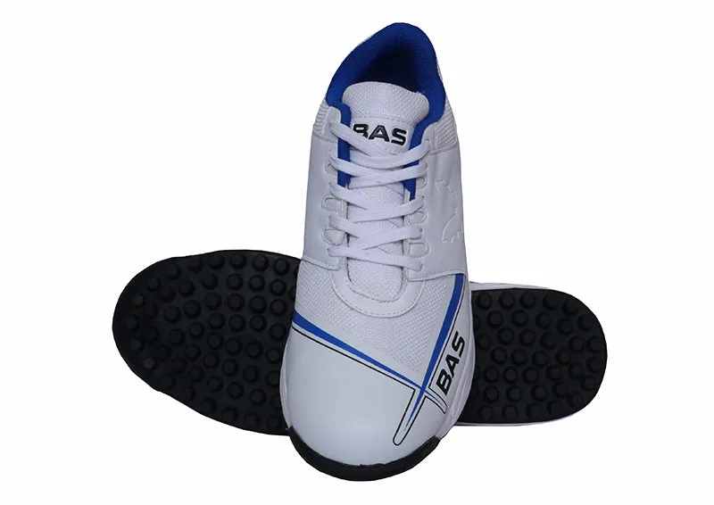 BAS Cricket Shoes White/Blue Camo