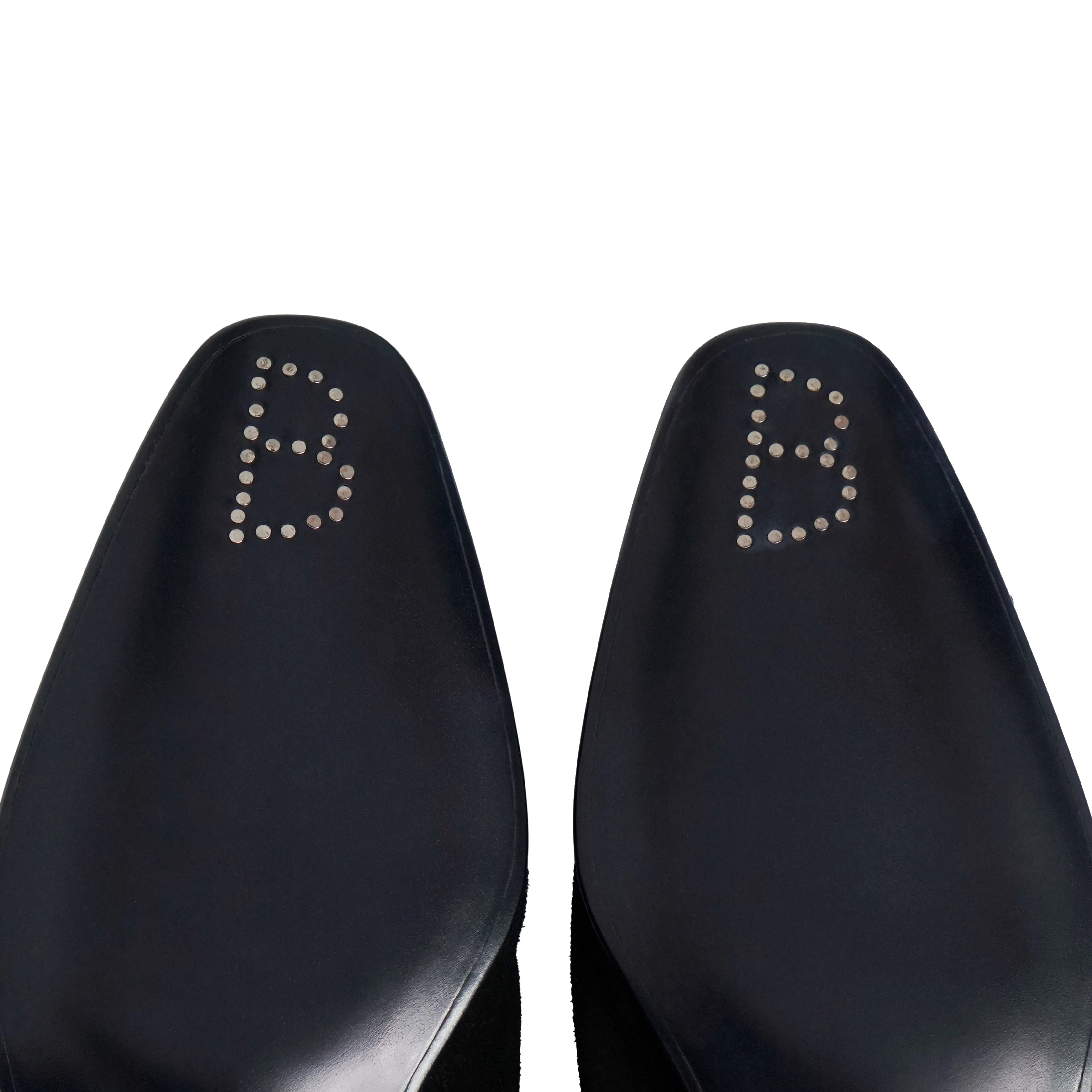 Black and Purple Suede Loafer