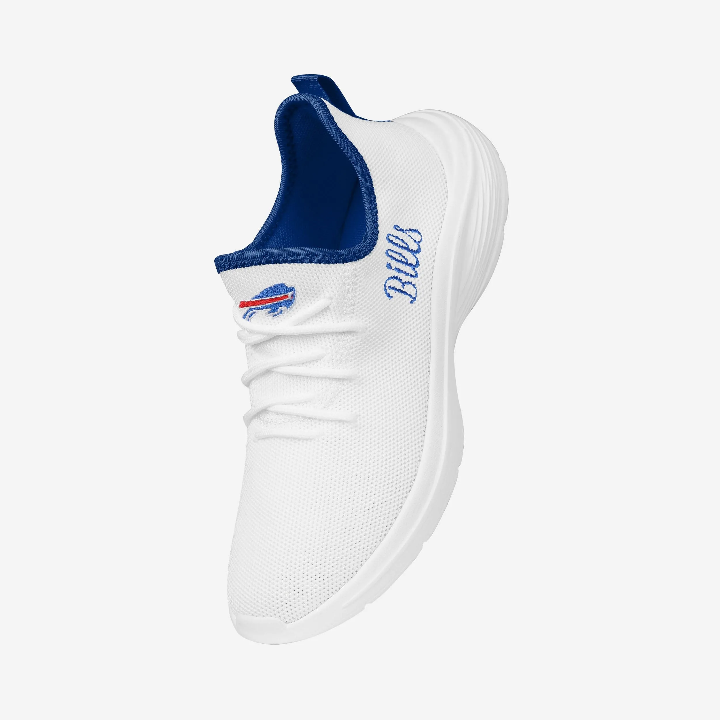 Buffalo Bills Womens Midsole White Sneakers
