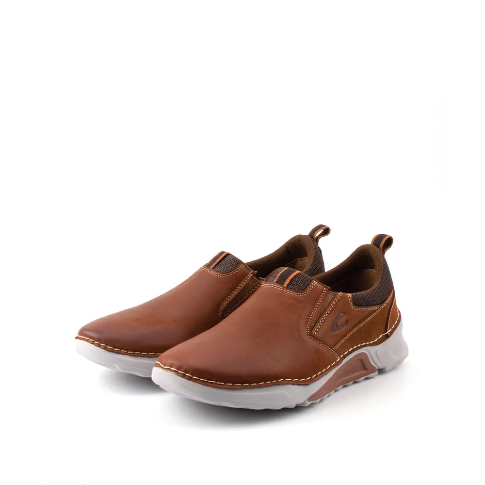 camel active Leather Slip On Shoes Men Tan BURREN 852364-RS1-8