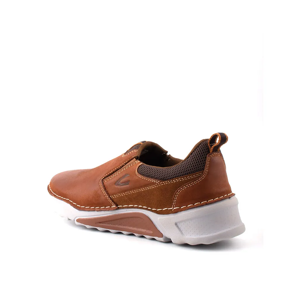 camel active Leather Slip On Shoes Men Tan BURREN 852364-RS1-8