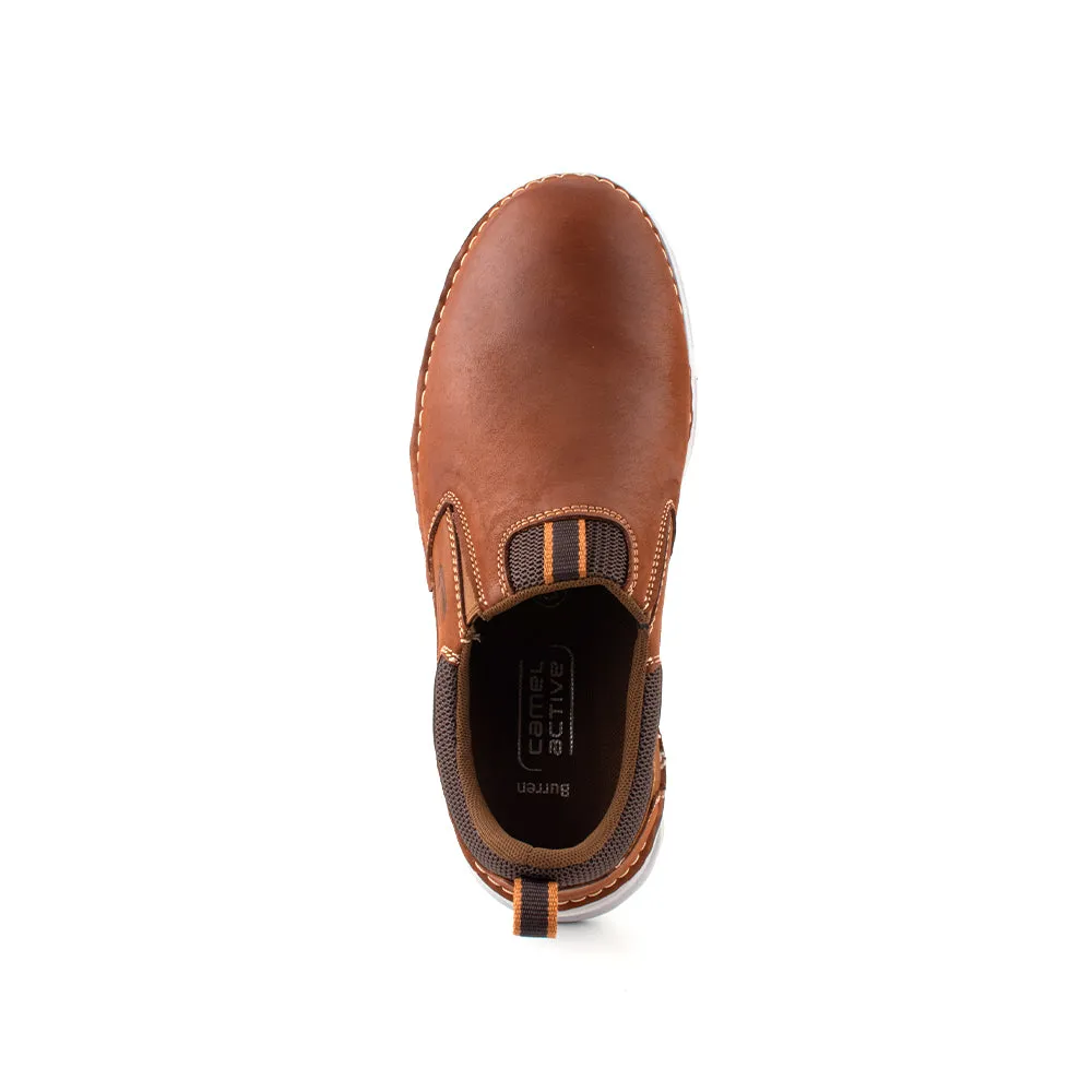 camel active Leather Slip On Shoes Men Tan BURREN 852364-RS1-8