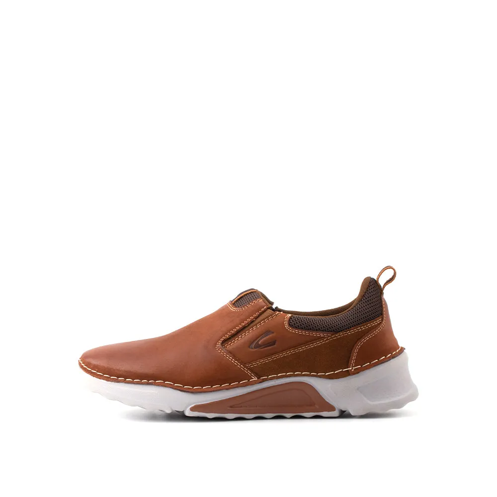 camel active Leather Slip On Shoes Men Tan BURREN 852364-RS1-8