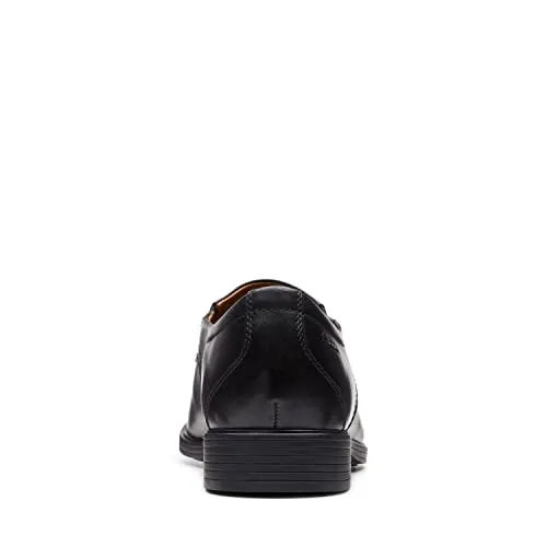 Clarks Men's Whiddon Plain Loafer, Black Leather, 9