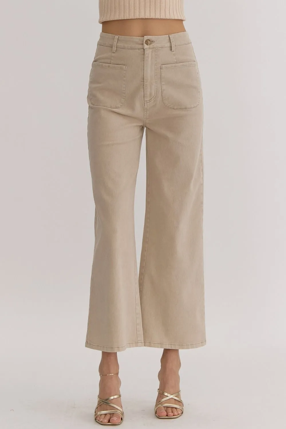 Classic Charm Beige Denim Jeans