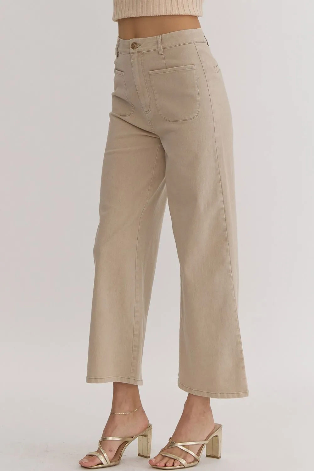 Classic Charm Beige Denim Jeans