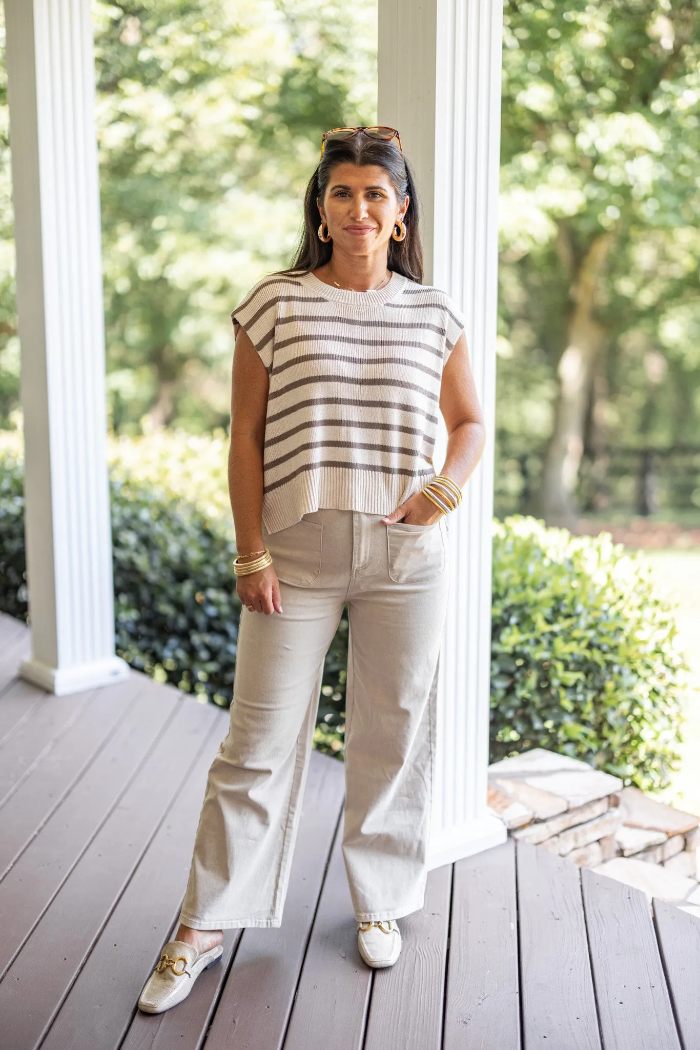 Classic Charm Beige Denim Jeans