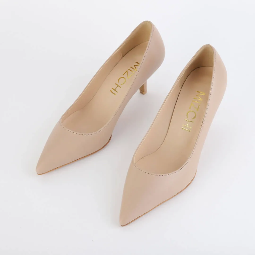 ELODIE - leather kitten heels