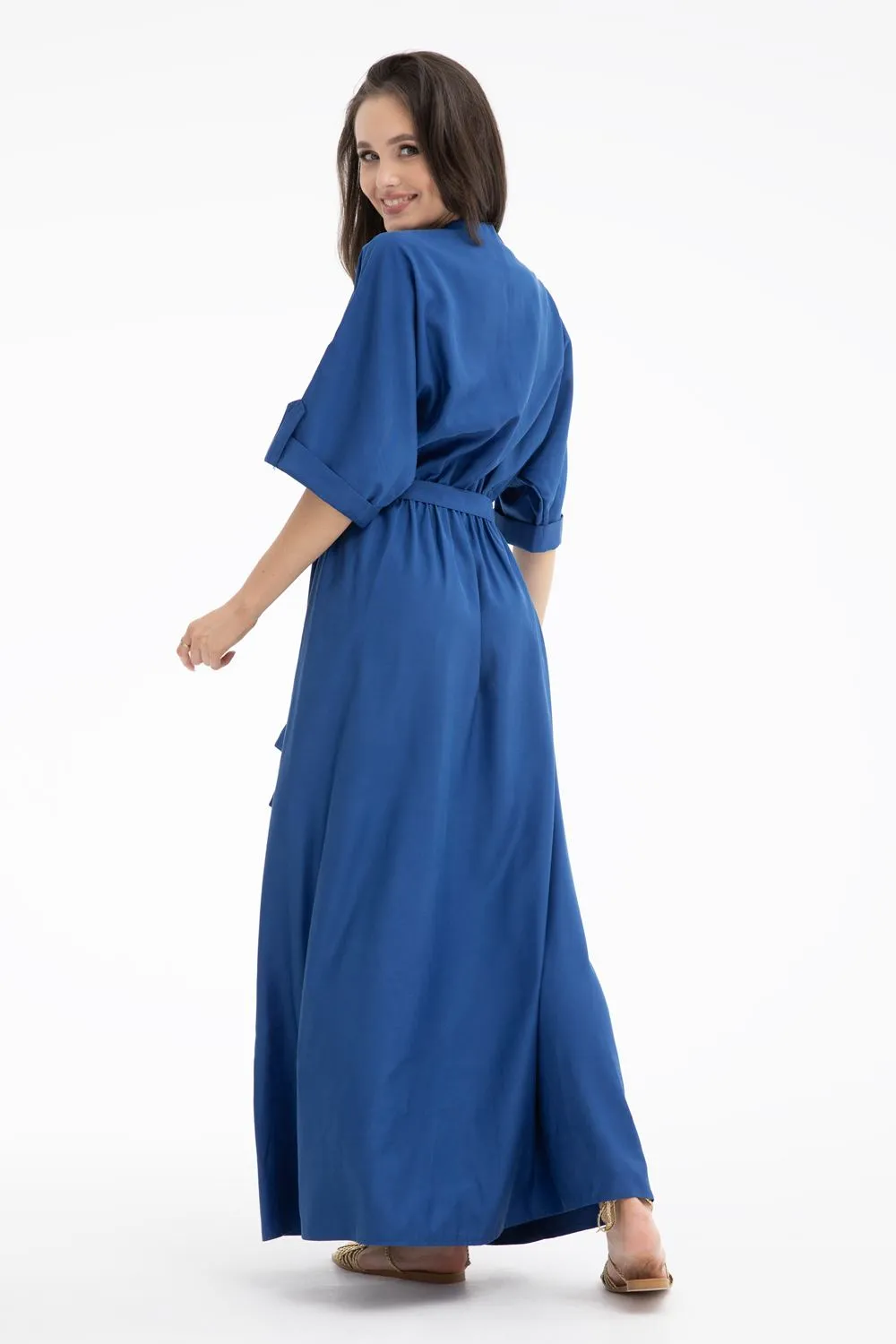 Evening Glow long dress with binding