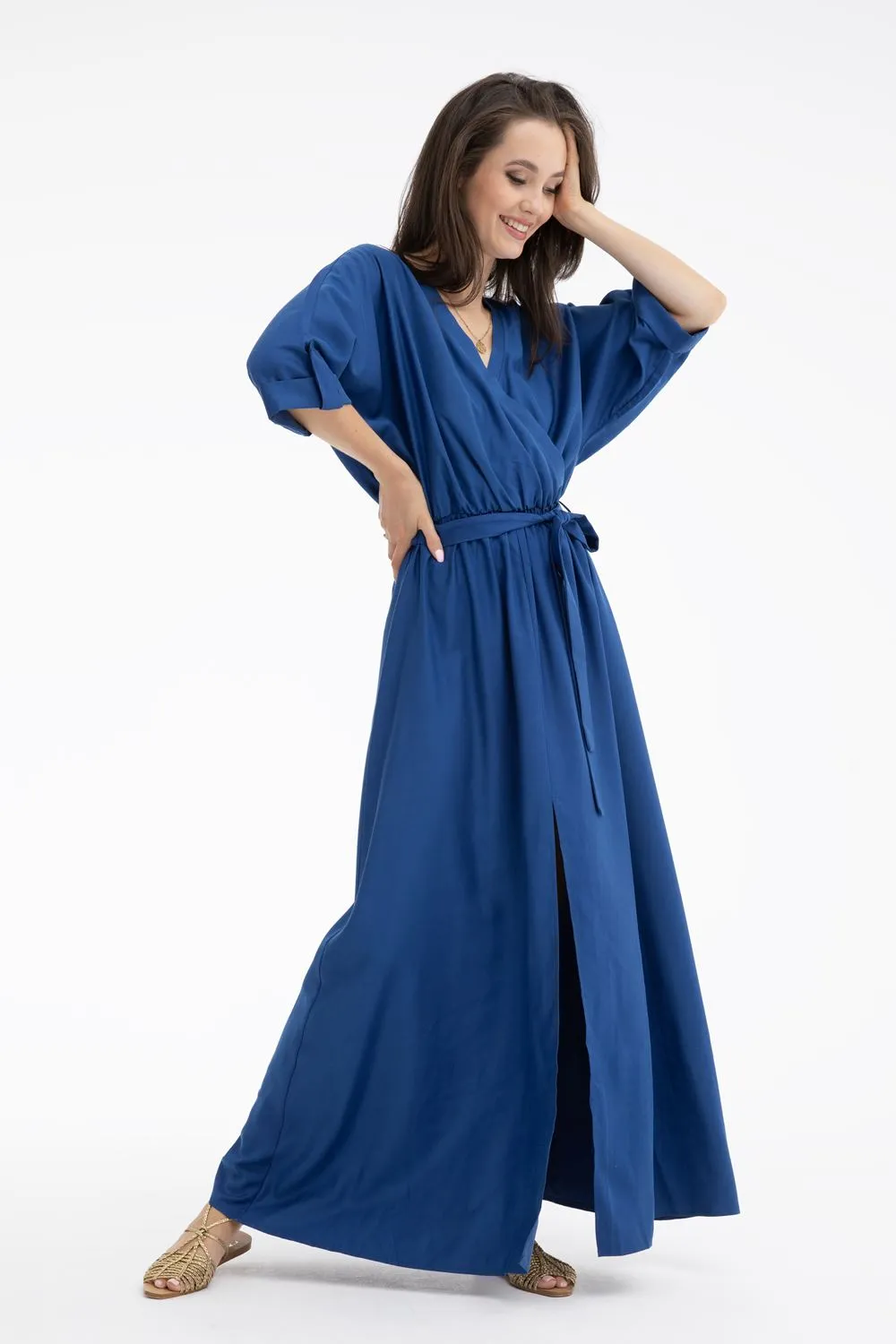 Evening Glow long dress with binding