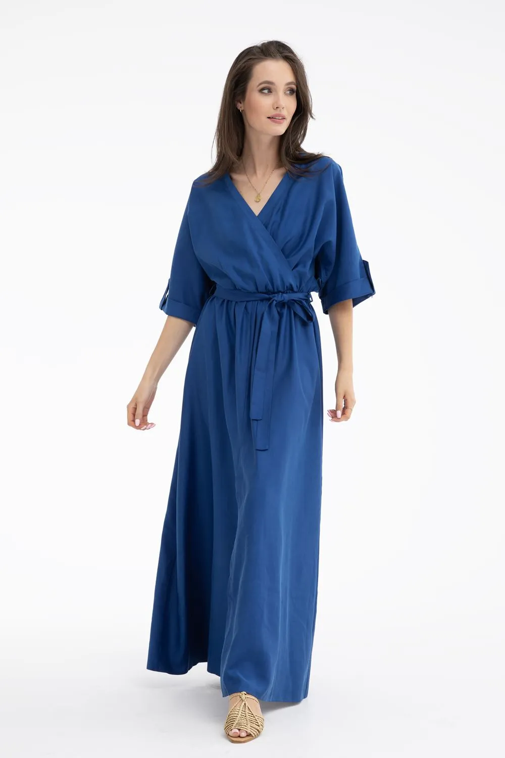 Evening Glow long dress with binding