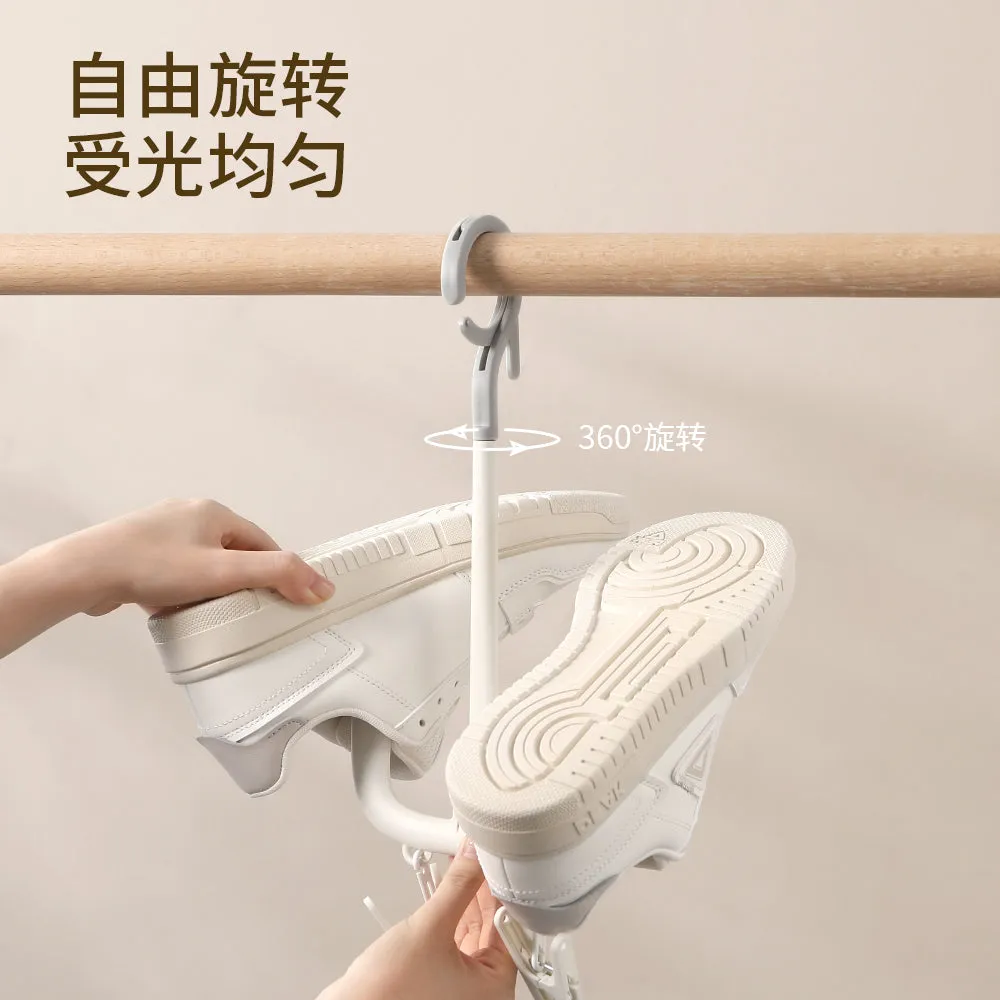 Fasola Rotating Shoe Drying Rack - White