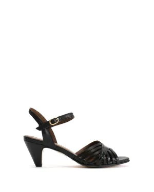 Hermine Shiny lamb Black