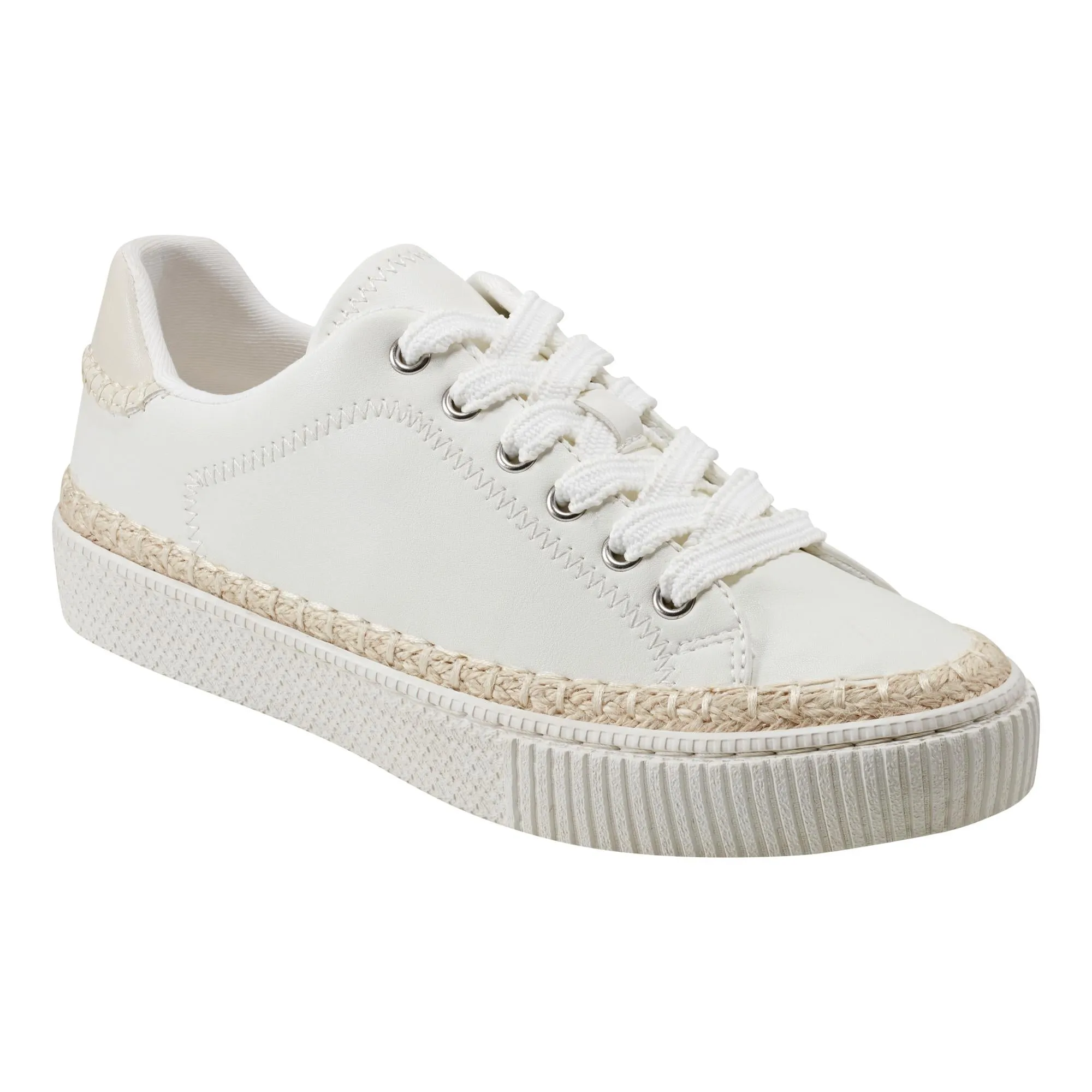 Marc Fisher Women's Spryng Off White/Lt Beige/Nappa Pu893 M