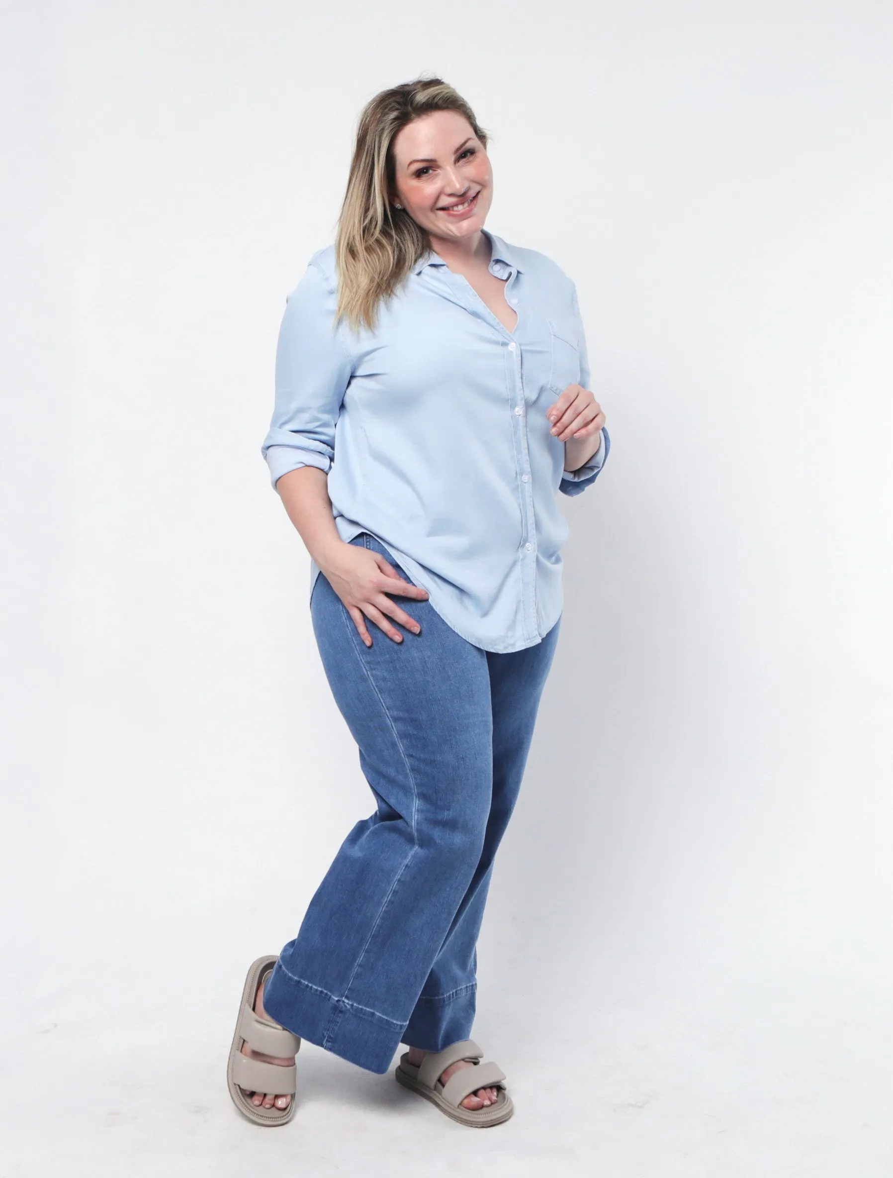 Milan Flare Jeans - Blue