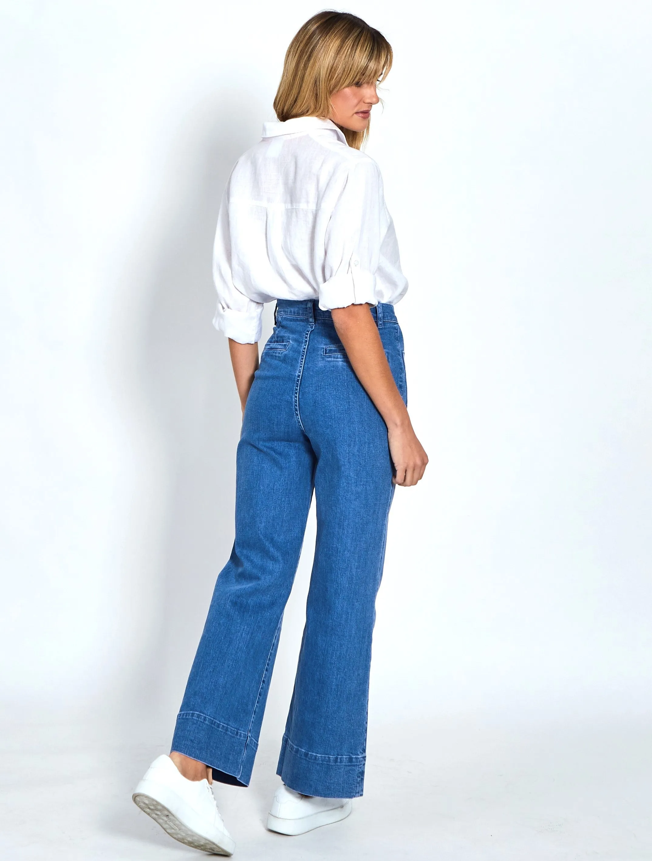 Milan Flare Jeans - Blue