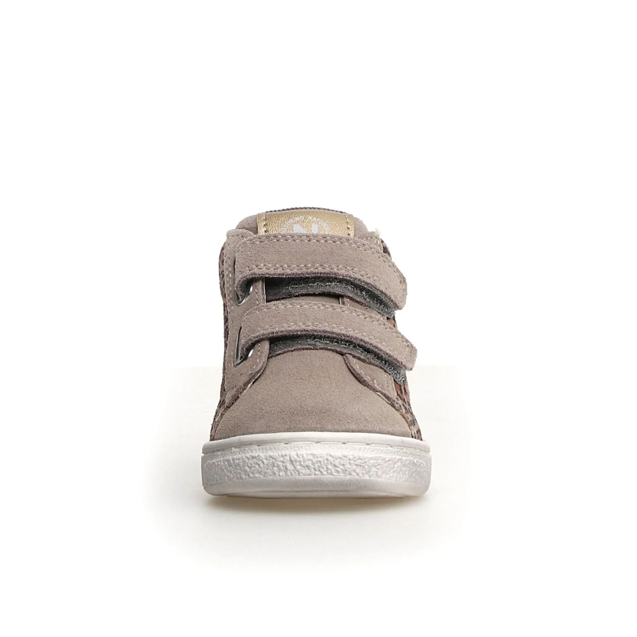 Naturino Pinn | High Zip Taupe/Leopard Little Kid Sneakers