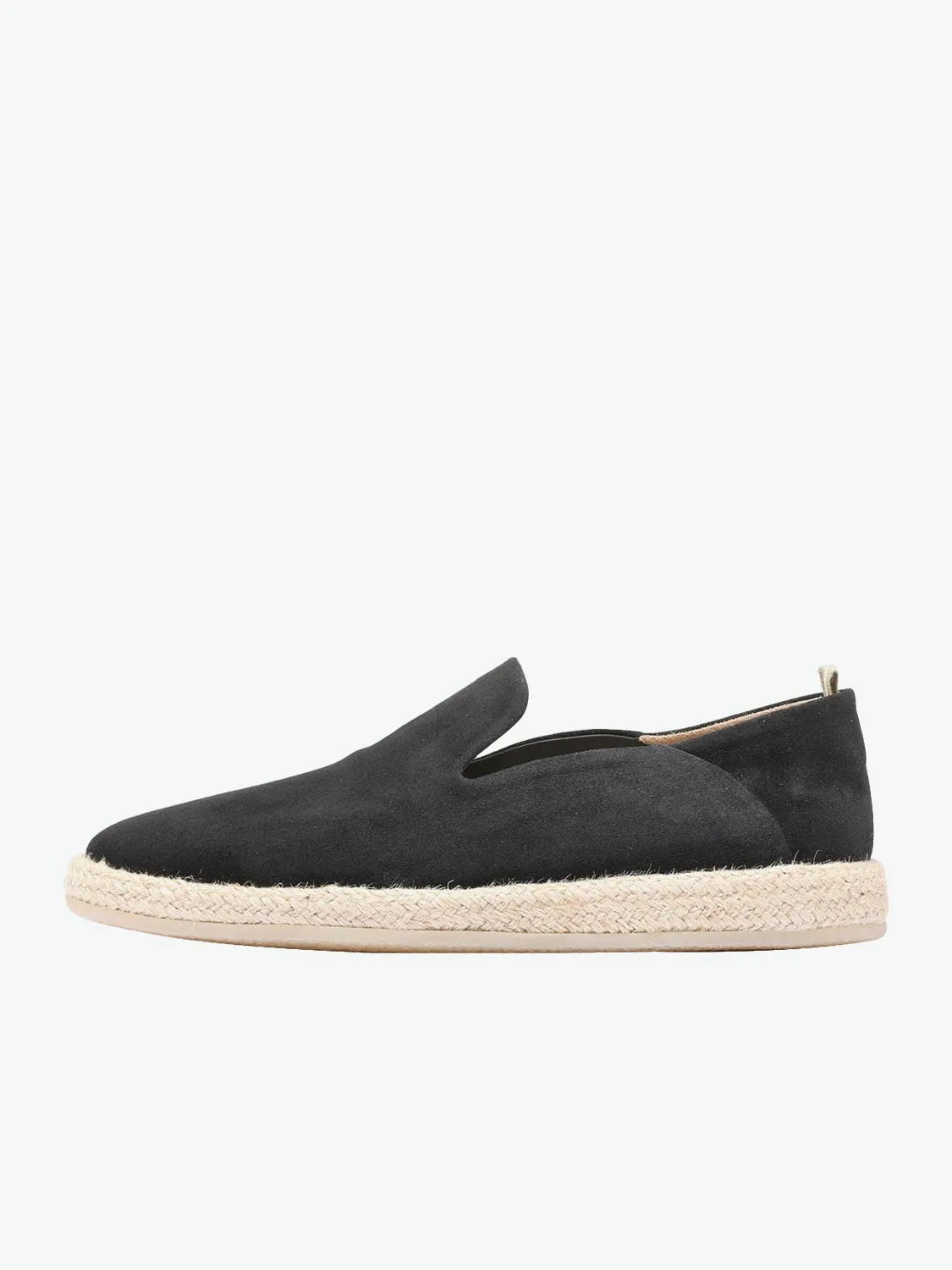 Officine Creative Roped Navy Suede Loafers