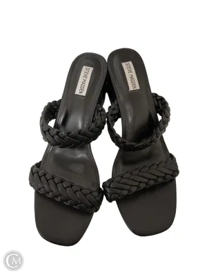 Sandals Heels Block By Steve Madden In Black, Size: 12