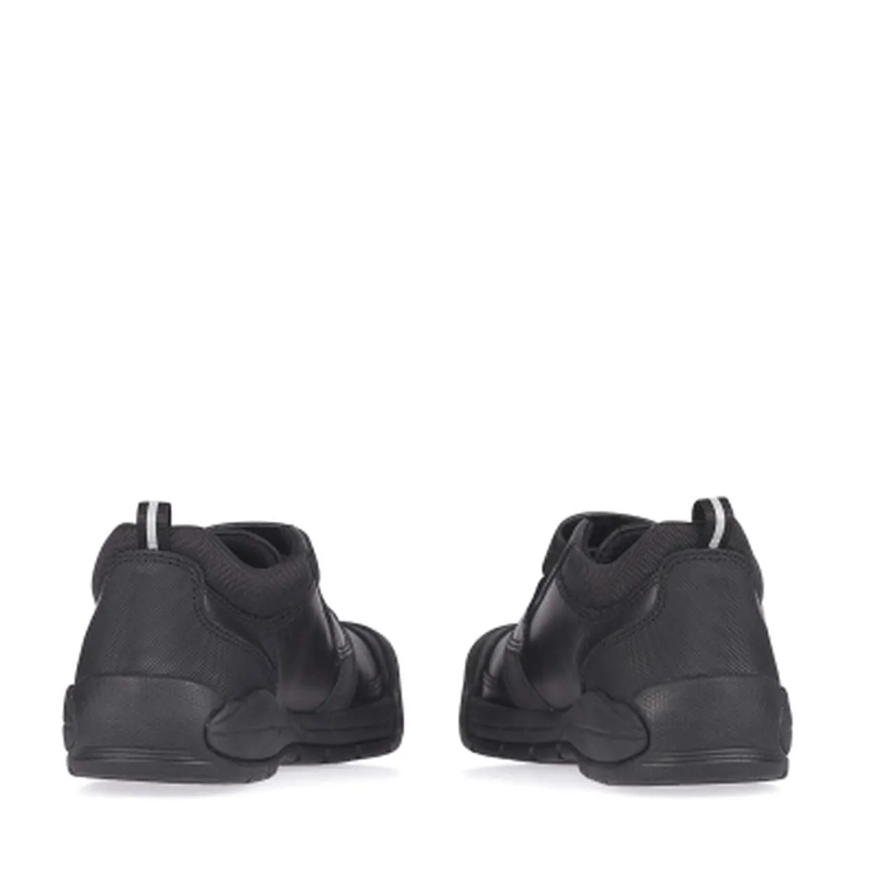 Start-Rite Strike 2793-7 Boys Black Leather Rip Tape Shoes