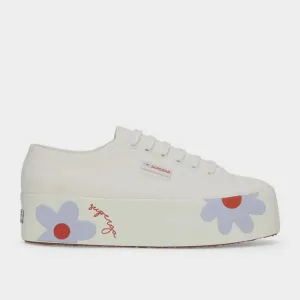 Superga Womens Rubber Daisies Printed Canvas Sneaker White/Multi _ 182460 _ White