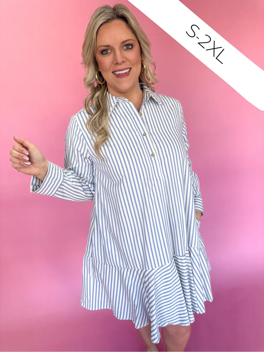 Sweet Charisma Dress - Blue