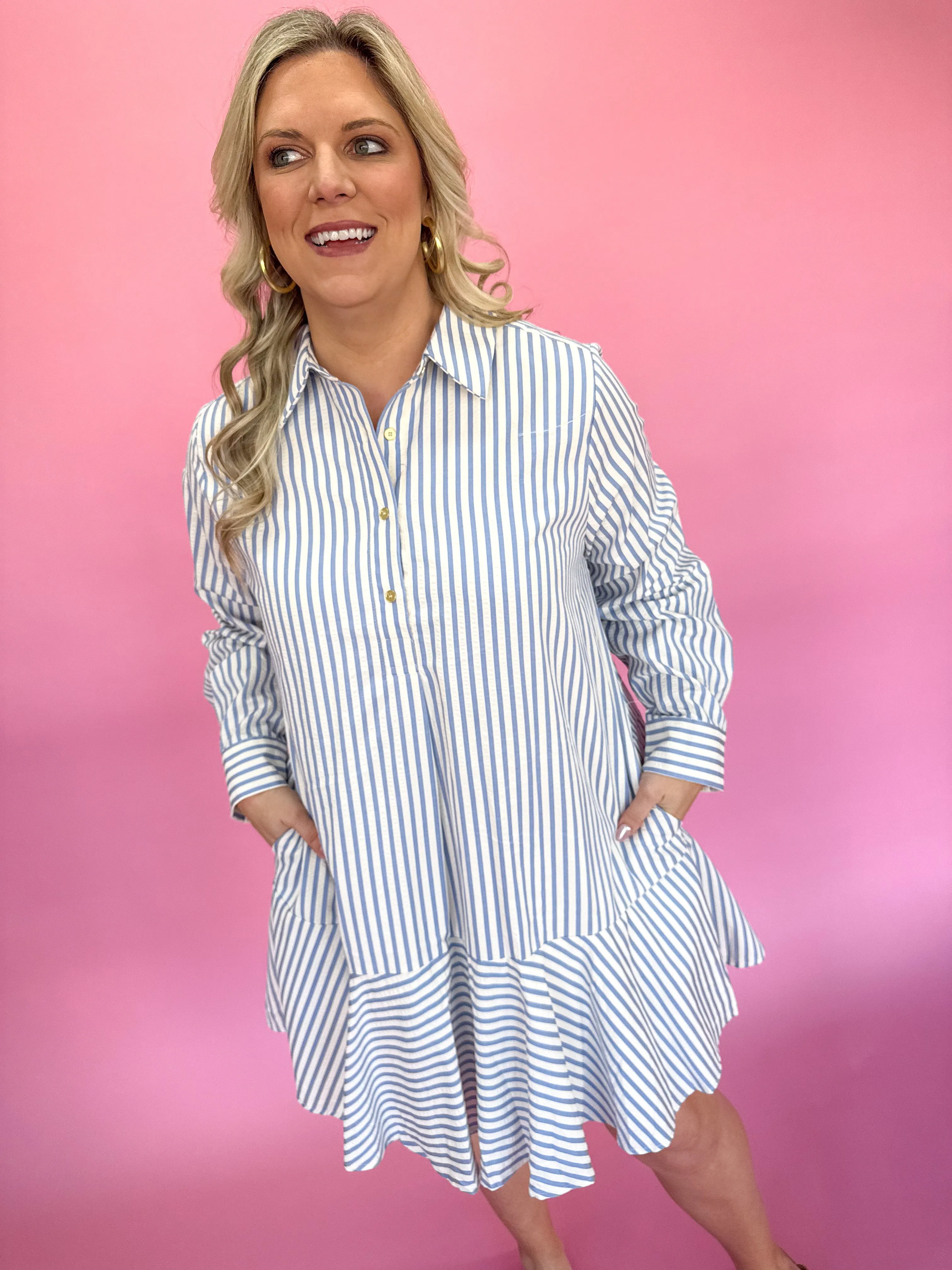 Sweet Charisma Dress - Blue
