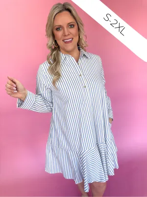 Sweet Charisma Dress - Blue