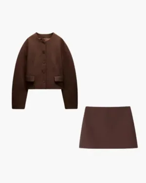 Valmont – Balloon sleeves – Top and bottoms set
