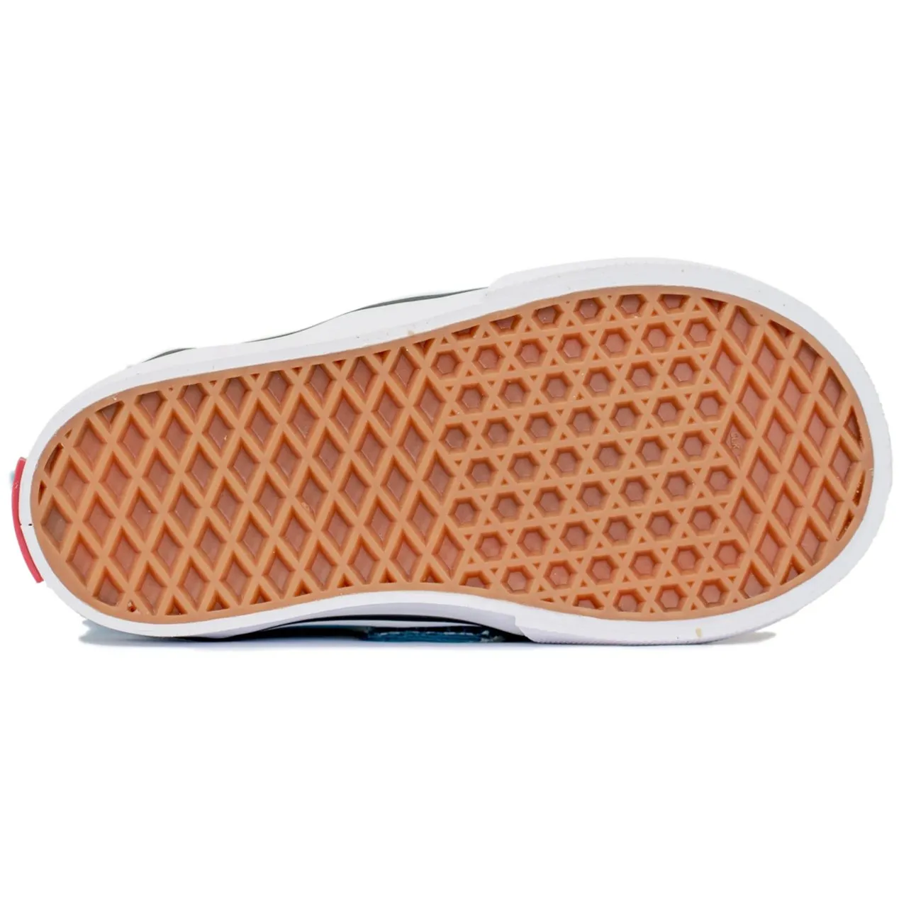 Vans Classic Slip-On V (Checkerboard) - Caribbean Blue/True White