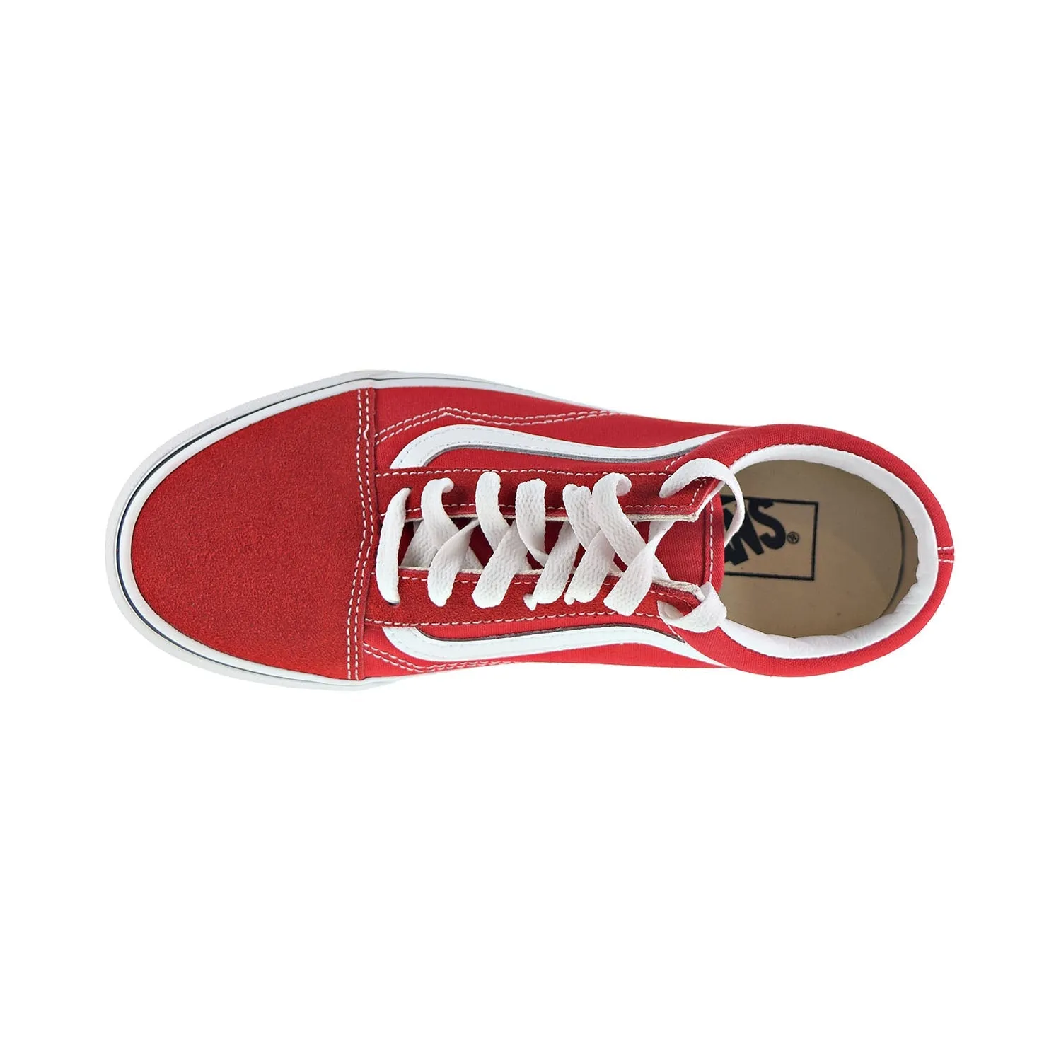 Vans Old Skool Men's Shoes Racing Red/True White
