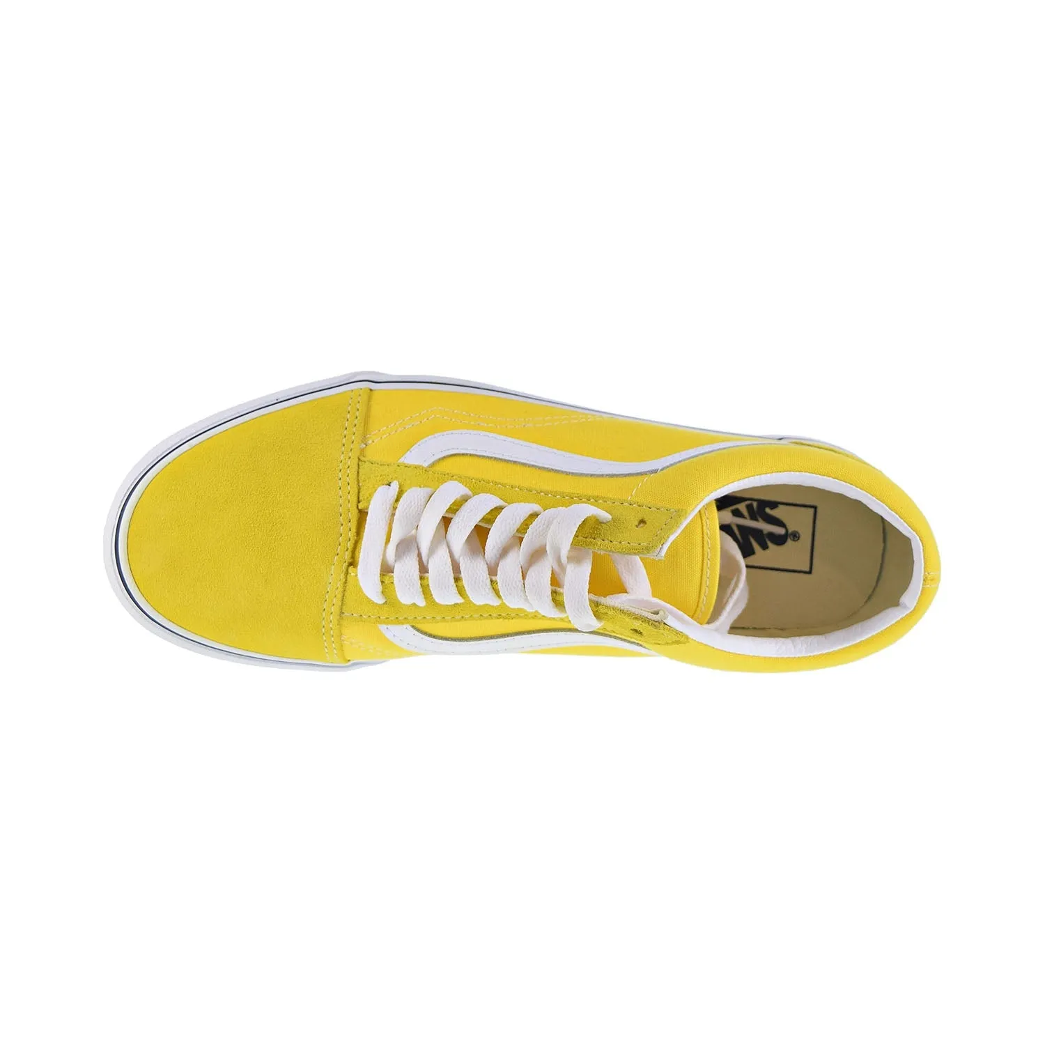 Vans Old Skool Men's Shoes Vibrant Yellow-True White