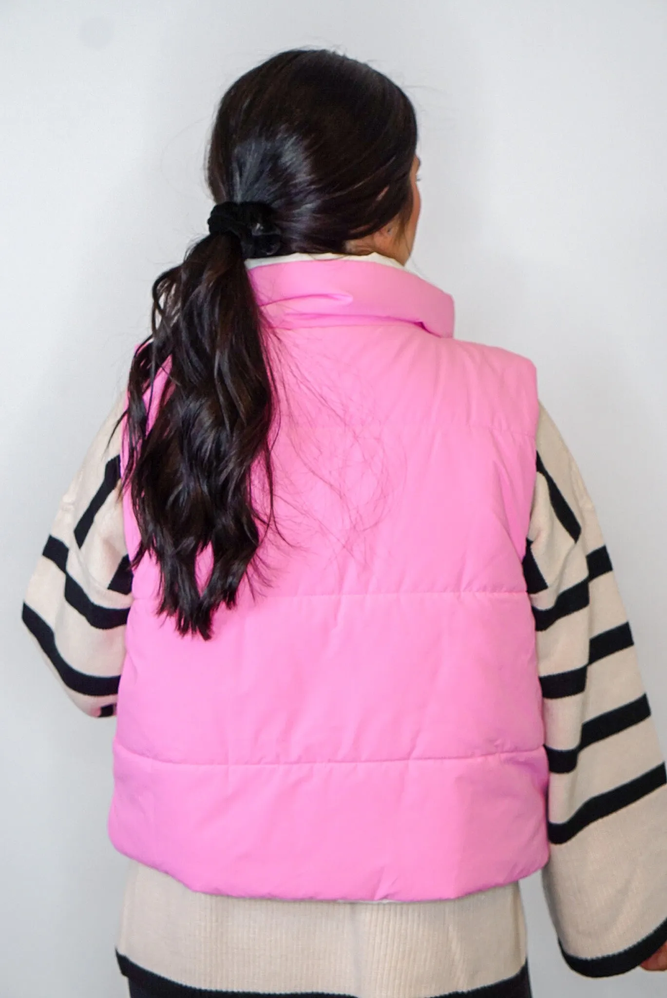 Winter Adventures Pink Reversible Vest
