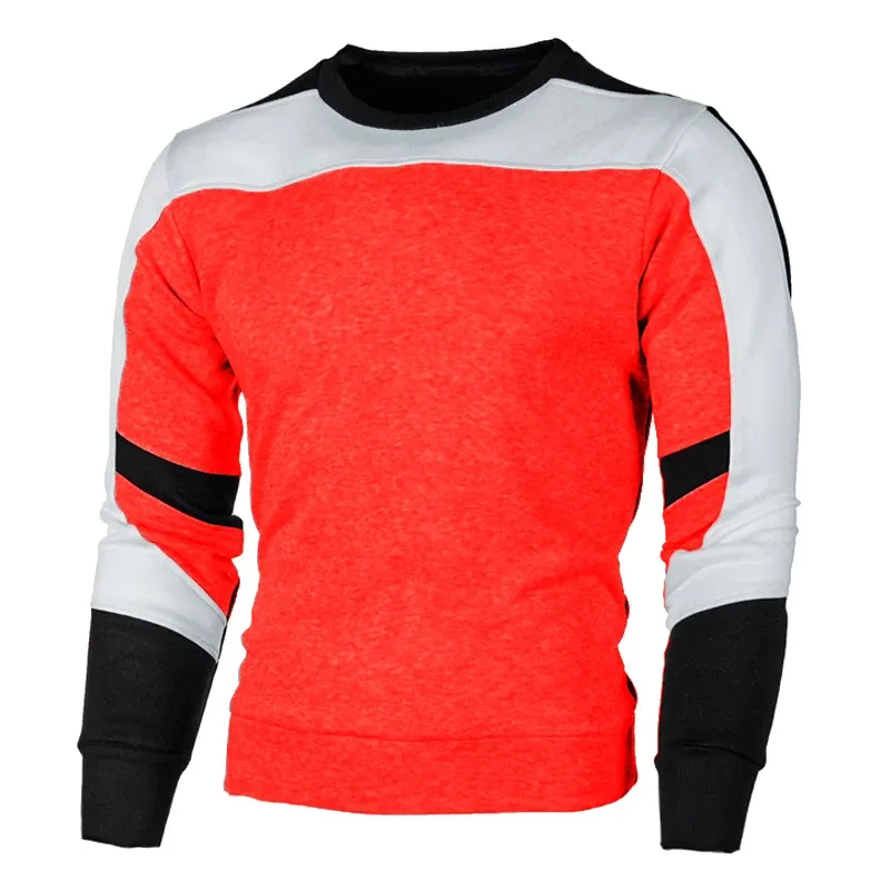 Zomersz - Heren Trui Met Kleurvlakken - Ronde Hals Casual Mode