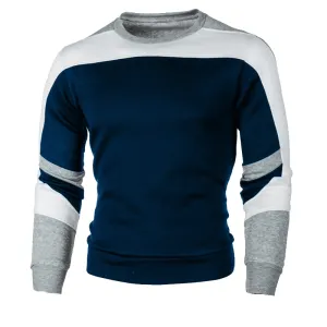 Zomersz - Heren Trui Met Kleurvlakken - Ronde Hals Casual Mode
