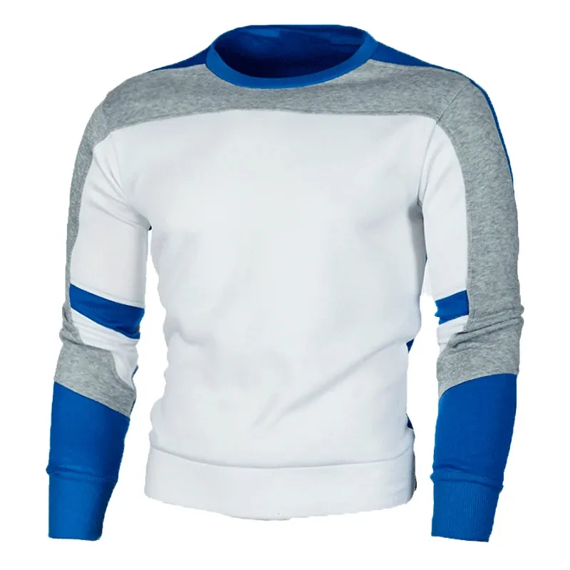 Zomersz - Heren Trui Met Kleurvlakken - Ronde Hals Casual Mode